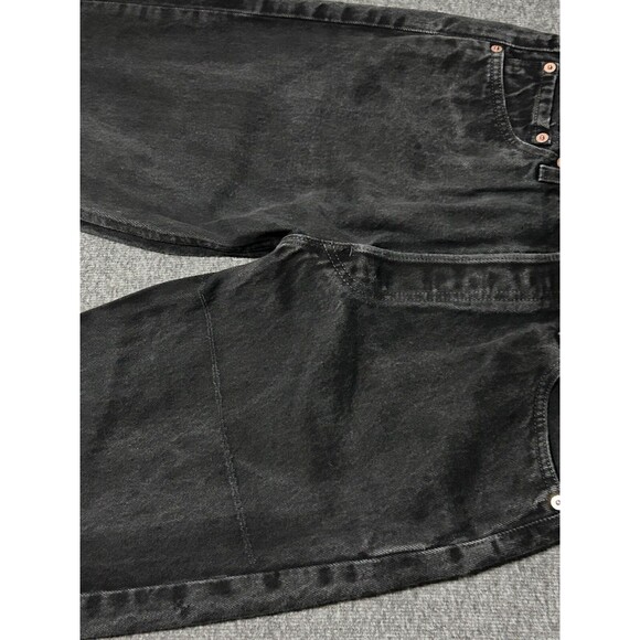 Vtg 90s Levi's 501 XX Women's Black Denim Jeans Button Fly Faded 30x32 (29x32.5) - Picture 6 of 16